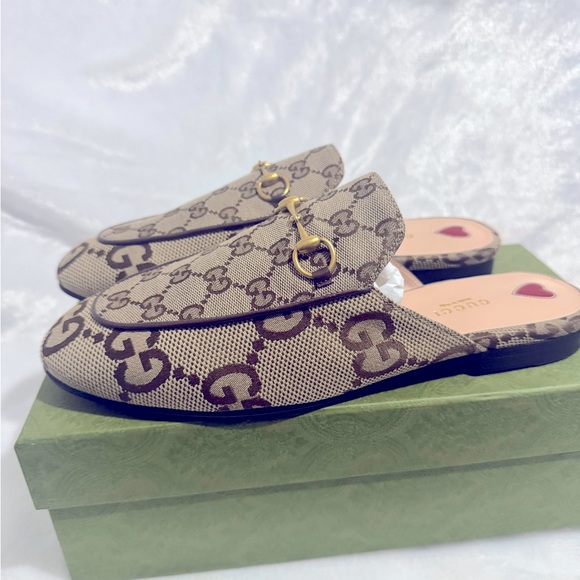 GUCCI Princetown Canvas Mule Slippers - Picture 11 of 11